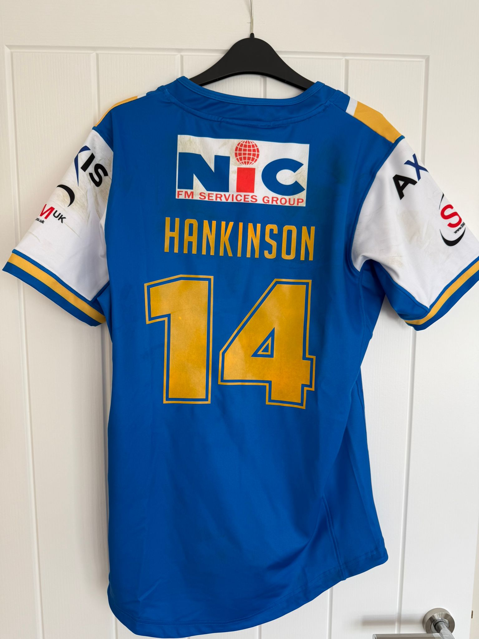 Match Worn Cam Smith Testimonial Shirt - Chris Hankinson