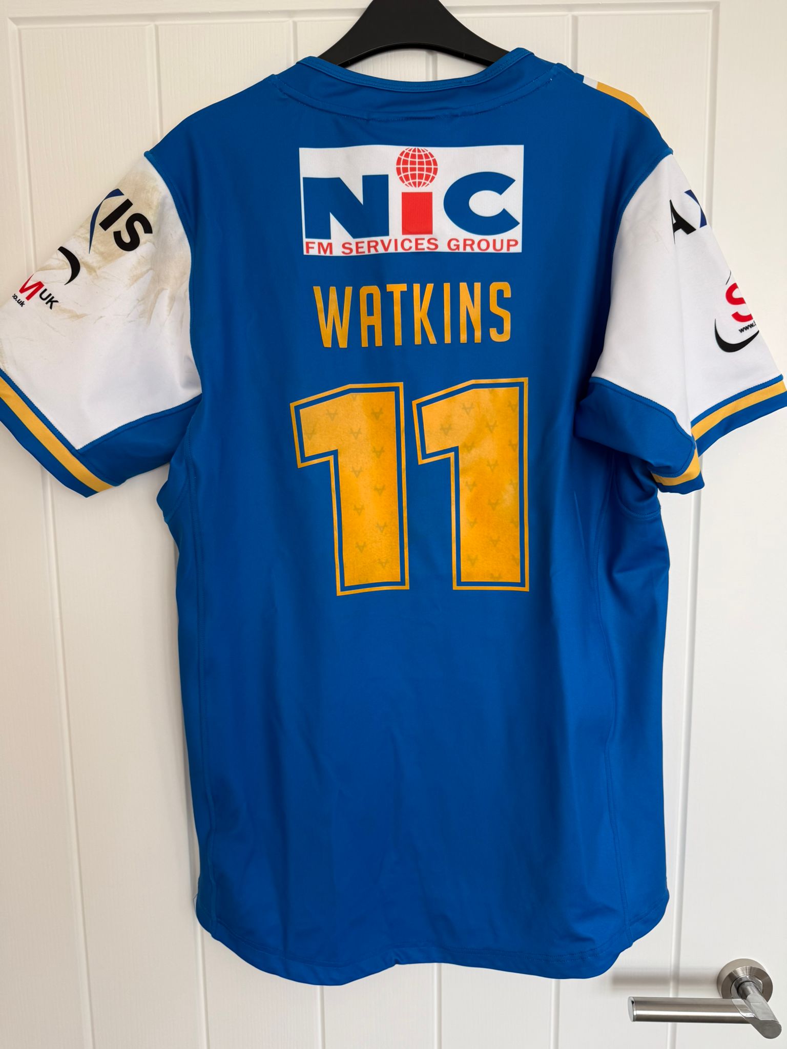 Match Worn Cam Smith Testimonial Shirt - Kallum Watkins
