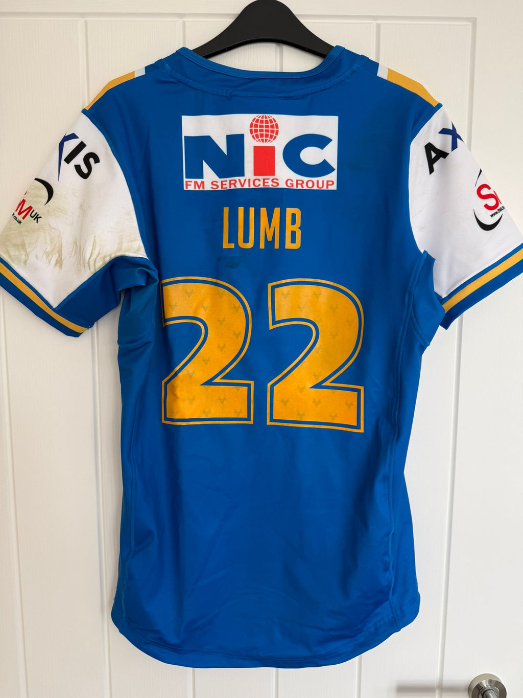 Match Worn Cam Smith Testimonial Shirt - Riley Lumb