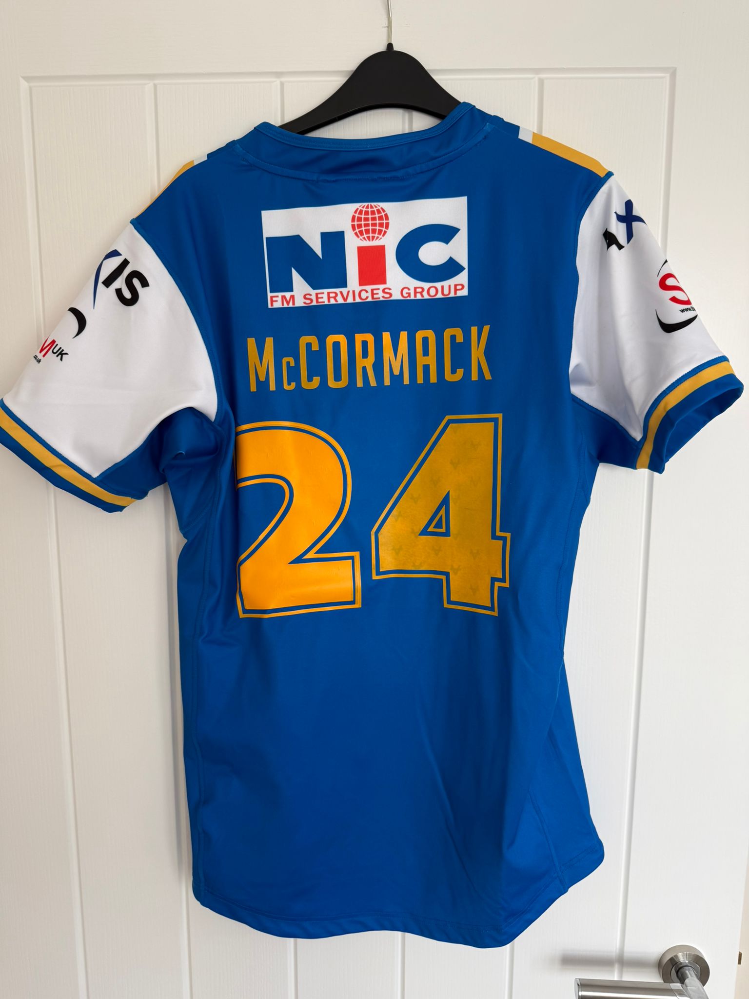 Match Worn Cam Smith Testimonial Shirt - Ned McCormack